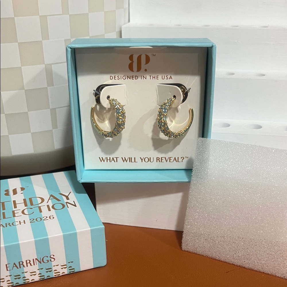 Bomb Party BP March Birthday 2026 Earrings - Hoops